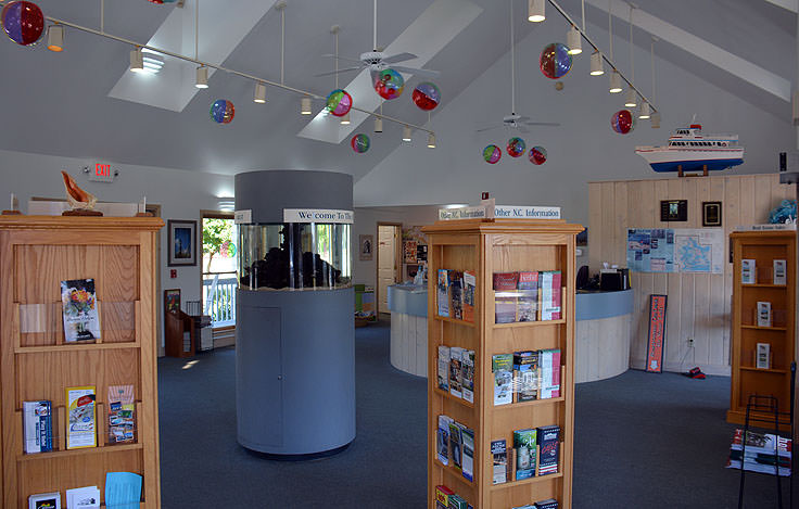 Information available inside the Crystal Coast Visitor Center