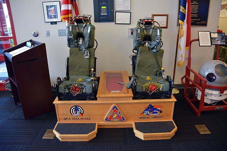F-4 Ejection seats at the Havelock Tourist and Event Center